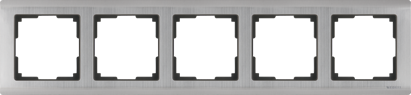 Werkel  Metallic Глянцевый Никель Рамка 5-местная WL02-Frame-05 a030790