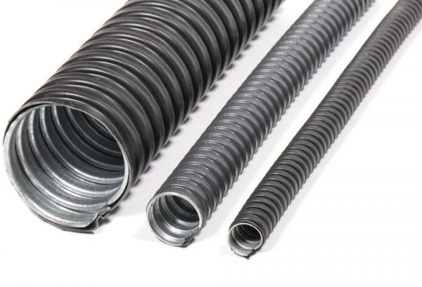 Металлорукав МРПИнг 32 черный в ПВХ-изоляции (20) (ЗЭТАРУС 42215) /без протяжки/ (кратно 20)