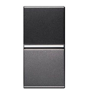 ABB  Zenit  Антрацит Переключатель механизм 1-клавишный с клавишей 1-модуль N2102 AN/2CLA210200N1801/