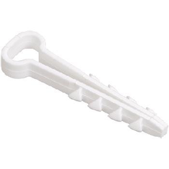 Дюбель-хомут 14/6 прямоугольный, белый