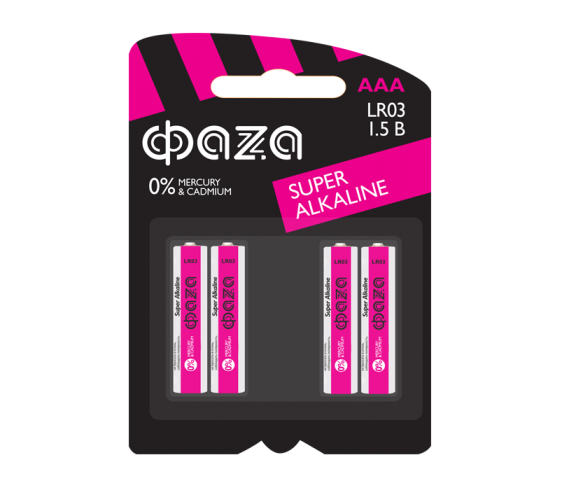 Элемент питания Фaza LR03 BL4 (кратно 4)