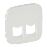 Legrand  Valena  ALLURE  Белый Лицевая Панель для розетки RJ11/RJ45 2-местной скрытая установка IP20 /755425