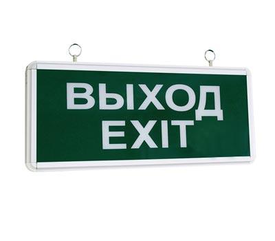 Светильник аварийный ССА1-01 ВЫХОД-EXIT 363х23х145 IP20 односторонний, 1,5ч. TDM